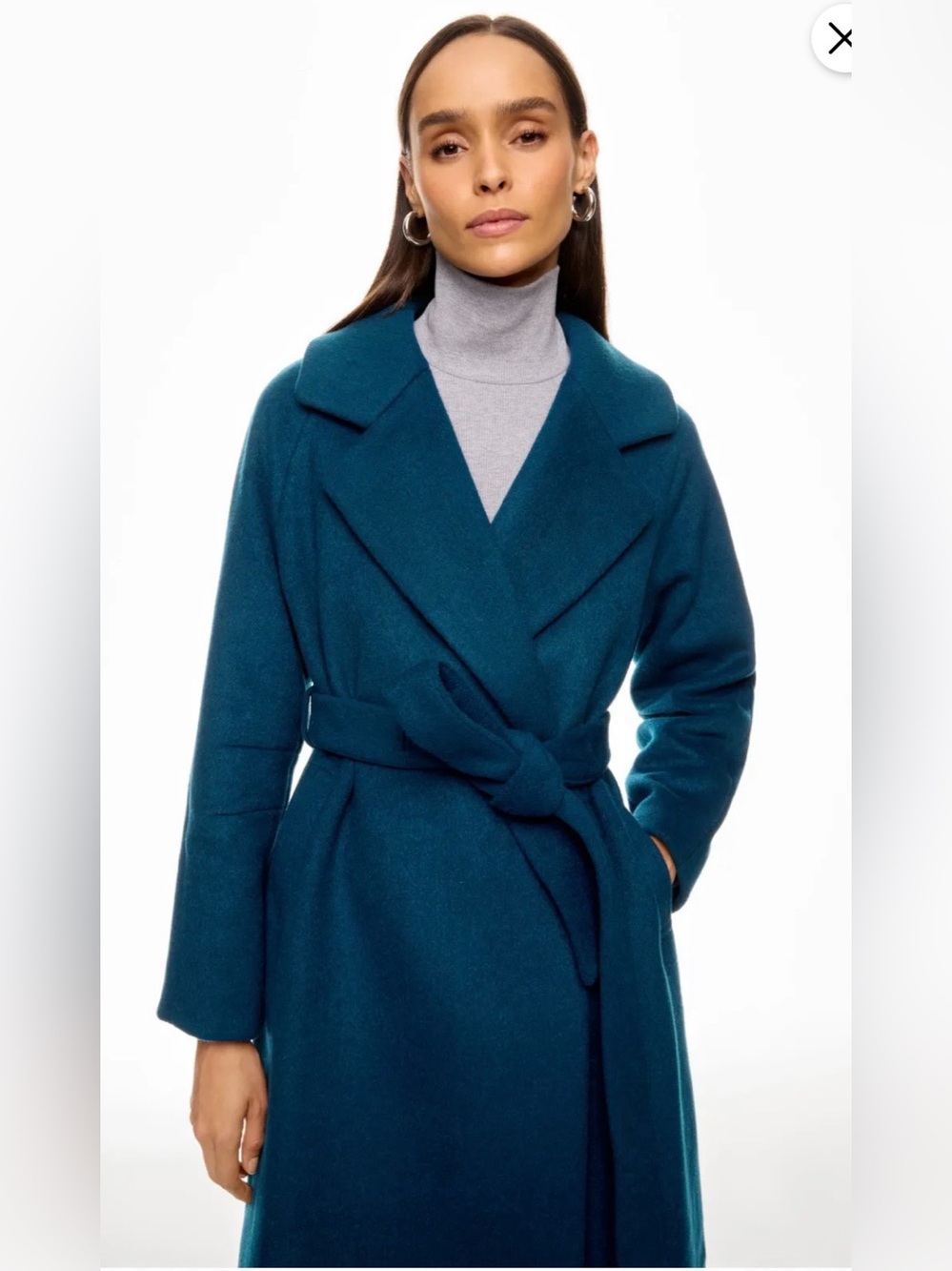 *Flawed RTR Peter Som Wool Belted Coat (0285)
